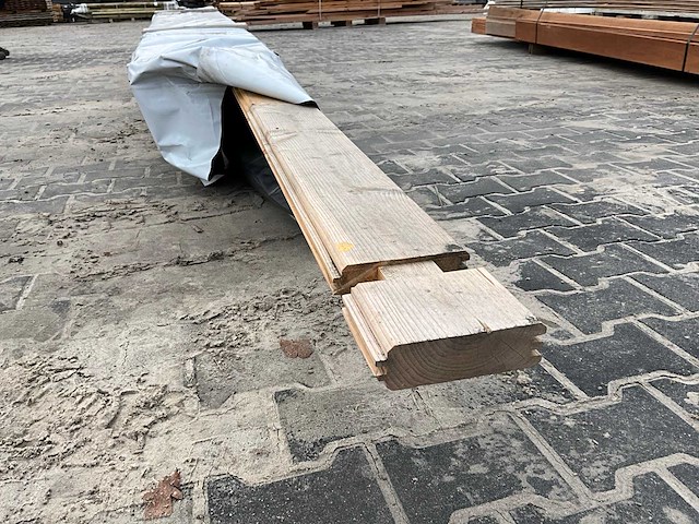 Blokhut planken & balken - afbeelding 2 van  4