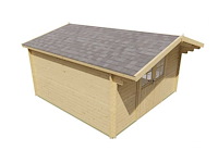 Blokhut torrent 34 mm 400x400x236cm - afbeelding 3 van  9