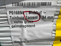 Blokhut torrent 34 mm 400x400x236cm - afbeelding 9 van  9