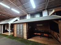 Blokhut (vuren) met veranda - 550x250cm - afbeelding 3 van  10