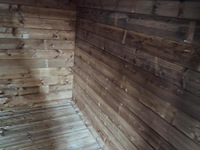 Blokhut (vuren) met veranda - 550x250cm - afbeelding 8 van  10