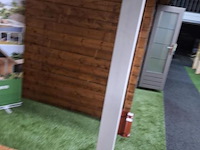 Blokhut (vuren) met veranda - 550x250cm - afbeelding 7 van  34