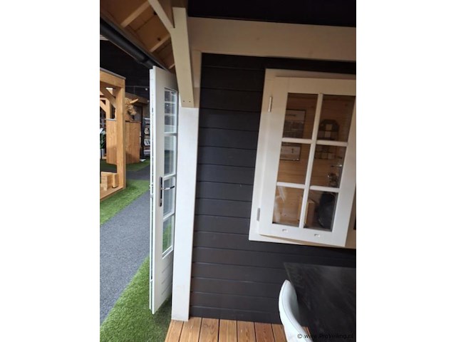 Blokhut (vuren) met veranda - 550x250cm - afbeelding 11 van  34