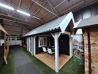 Blokhut (vuren) met veranda - 550x250cm