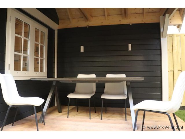 Blokhut (vuren) met veranda - 550x250cm - afbeelding 24 van  34