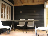 Blokhut (vuren) met veranda - 550x250cm - afbeelding 24 van  34