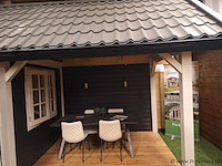 Blokhut (vuren) met veranda - 550x250cm - afbeelding 29 van  34