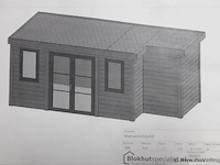 Blokhut/tuinhuis - 650x300cm - afbeelding 1 van  3