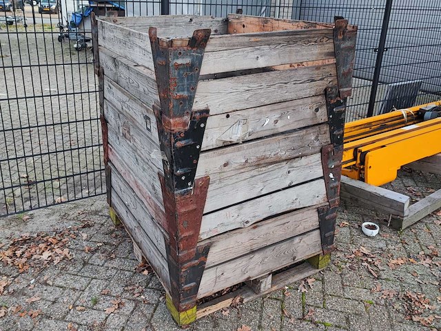 Blokpallet met palletranden - afbeelding 2 van  2