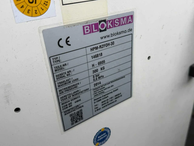 Bloksma - 2014 - hpm-rzf0h-30 - overige hijs- en heftechniek - afbeelding 8 van  8