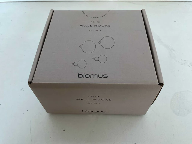 Blomus - ponto - set van 4 wandhaken - afbeelding 1 van  2