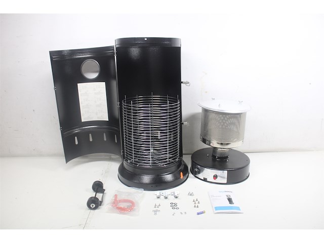 Blooboost terrasverwarmer gas heater staand omvalbeveiliging tot 13500w zwart - afbeelding 1 van  2