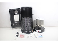 Blooboost terrasverwarmer gas heater staand omvalbeveiliging tot 13500w zwart - afbeelding 1 van  2