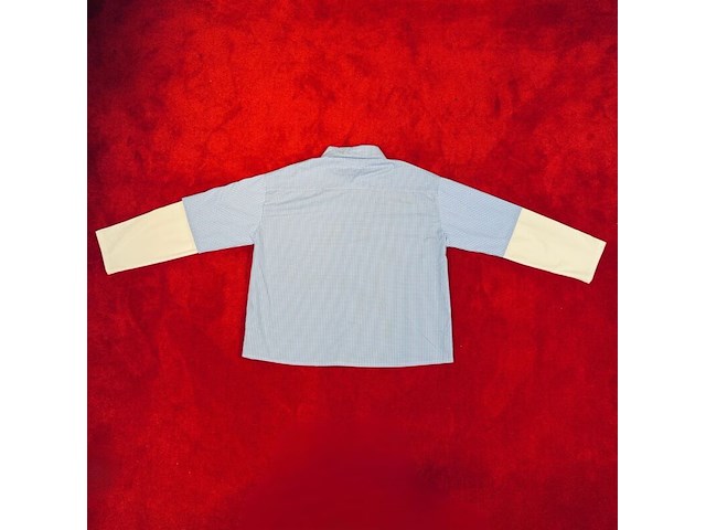 Blouse, bankzitters, ziggo dome world tour, blauw, gedragen door matthyas het lam | maat xl - afbeelding 2 van  2