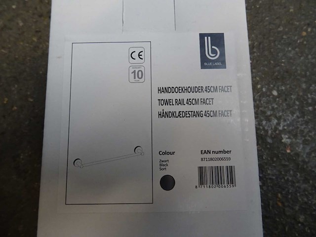 Blue label - - handdoekhouder 45cm (10x) - afbeelding 1 van  1