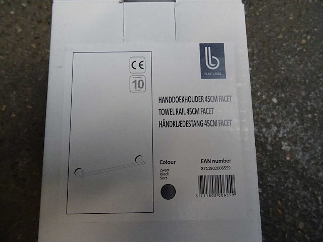 Blue label - - handdoekhouder 45cm (2x) - afbeelding 1 van  1