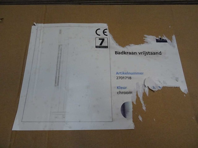 Blue label - - vrijstaande badkraan - afbeelding 3 van  3