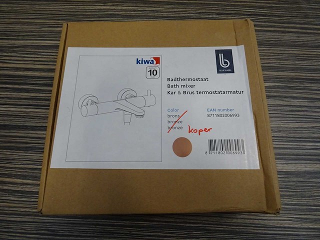 Blue label - badthermostaatkraan - afbeelding 1 van  1