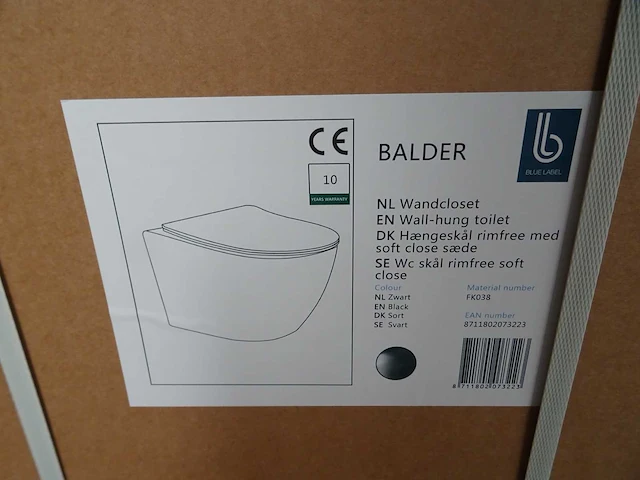 Blue label - balder - wandcloset (2x) - afbeelding 3 van  3