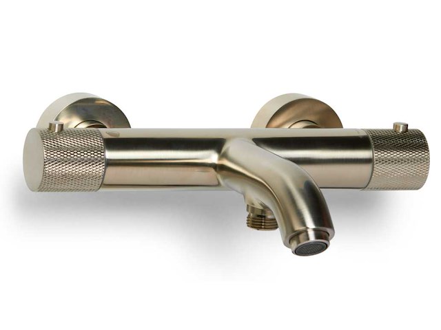 Blue label - brondby - 2745116 geborsteld nikkel - badthermostaatkraan - afbeelding 1 van  2