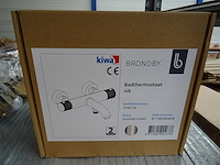 Blue label - brondby - 2745116 geborsteld nikkel - badthermostaatkraan - afbeelding 2 van  2