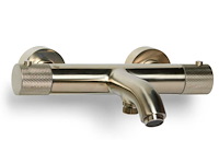 Blue label - brondby - 2745116 geborsteld nikkel - badthermostaatkraan - afbeelding 1 van  2