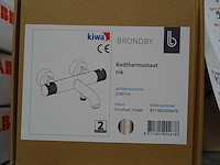 Blue label - brondby - 2745116 geborsteld nikkel - badthermostaatkraan - afbeelding 2 van  2