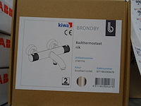 Blue label - brondby - 2745116 geborsteld nikkel - badthermostaatkraan - afbeelding 2 van  2