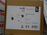 Blue label - brondby - 2745116 geborsteld nikkel - badthermostaatkraan - afbeelding 2 van  2