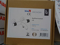 Blue label - brondby - 2745116 geborsteld nikkel - badthermostaatkraan - afbeelding 2 van  2