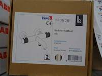 Blue label - brondby - 2745116 geborsteld nikkel - badthermostaatkraan - afbeelding 2 van  2