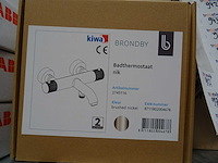 Blue label - brondby - 2745116 geborsteld nikkel - badthermostaatkraan - afbeelding 2 van  2