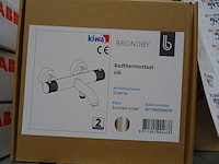 Blue label - brondby - 2745116 geborsteld nikkel - badthermostaatkraan - afbeelding 2 van  2