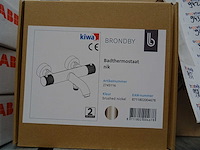 Blue label - brondby - 2745116 geborsteld nikkel - badthermostaatkraan - afbeelding 2 van  2