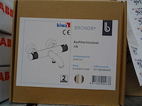 Blue label - brondby - 2745116 geborsteld nikkel - badthermostaatkraan - afbeelding 2 van  2