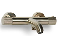 Blue label - brondby - 2745116 geborsteld nikkel - badthermostaatkraan - afbeelding 1 van  2