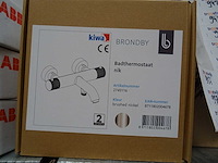 Blue label - brondby - 2745116 geborsteld nikkel - badthermostaatkraan - afbeelding 2 van  2