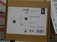 Blue label - brondby - 2745116 geborsteld nikkel - badthermostaatkraan - afbeelding 2 van  2