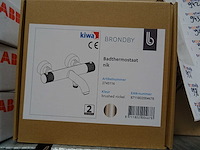 Blue label - brondby - 2745116 geborsteld nikkel - badthermostaatkraan - afbeelding 2 van  2