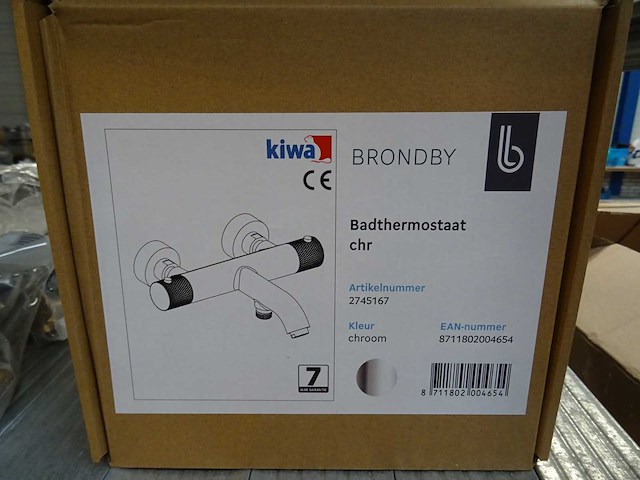Blue label - brondby - 2745167 chroom - badthermostaatkraan - afbeelding 2 van  2