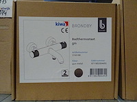 Blue label - brondby - 2745180 gun metal - badthermostaatkraan - afbeelding 2 van  2