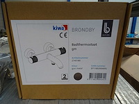 Blue label - brondby - 2745180 gun metal - badthermostaatkraan - afbeelding 2 van  2