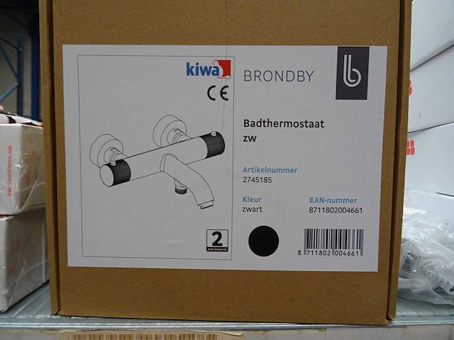 Blue label - brondby - 2745185 zwart - badthermostaatkraan - afbeelding 2 van  2