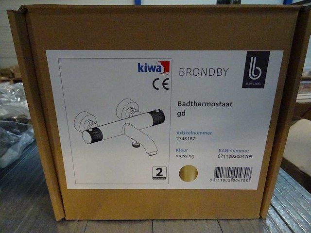 Blue label - brondby - 2745187 messing - badthermostaatkraan - afbeelding 2 van  2