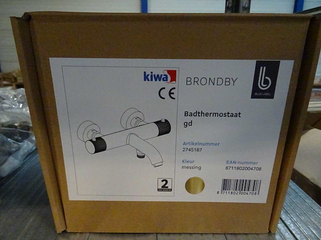 Blue label - brondby - 2745187 messing - badthermostaatkraan - afbeelding 2 van  2