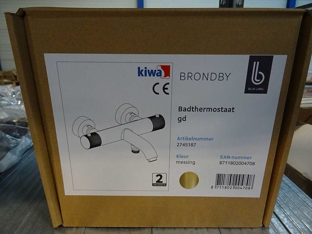 Blue label - brondby - 2745187 messing - badthermostaatkraan - afbeelding 2 van  2