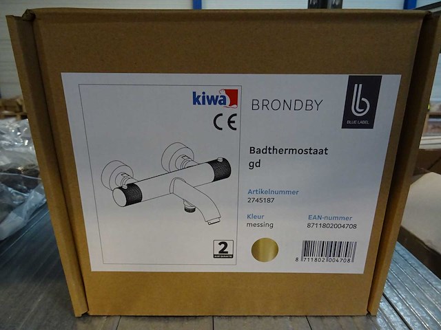 Blue label - brondby - 2745187 messing - badthermostaatkraan - afbeelding 2 van  2