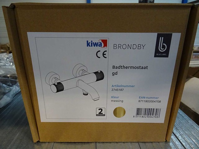Blue label - brondby - 2745187 messing - badthermostaatkraan - afbeelding 2 van  2