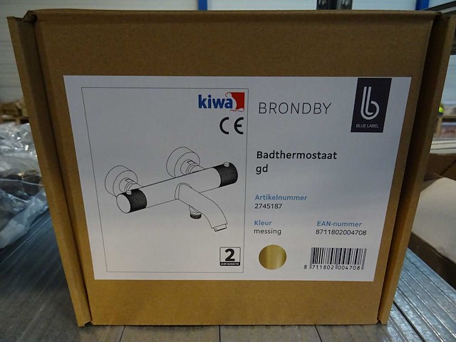 Blue label - brondby - 2745187 messing - badthermostaatkraan - afbeelding 2 van  2