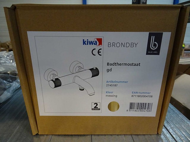 Blue label - brondby - 2745187 messing - badthermostaatkraan - afbeelding 2 van  2